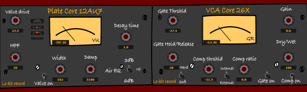 Plate core 12AU7 VCA core 26x